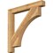Ekena Millwork Westlake Block Rough Sawn Bracket, Western Red Cedar, 4"W x 36"D x 36"H BKT04X36X36WTL05RWR - alternate 1